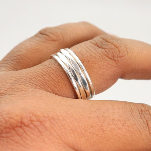 Anxiety Ring, Sterling Silver Ring, Meditation Ring, Thumb Ring - Image 2